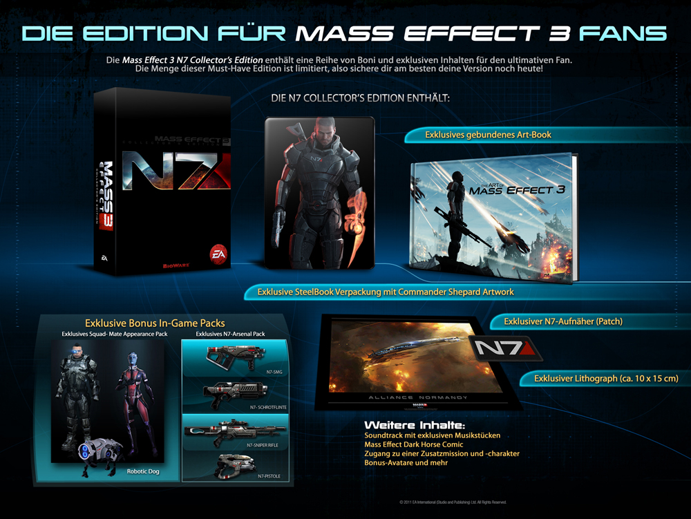 mass effect 3 collectors edition - Mass Effect 3: offiziell angekündigt + Collectors Edition Inhalte