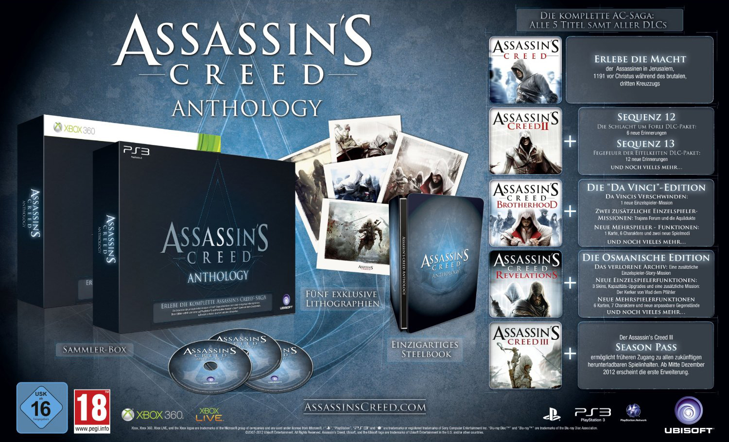 Assassins Creed Anthologie - Assassins Creed Anthologie: Ubisoft kündigt Collection an