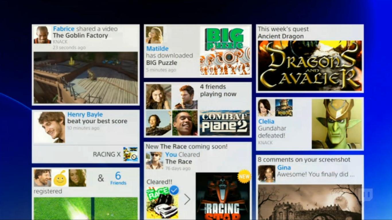 PS4 Interface4 - Playstation 4: Soziale Features werden eine wichtige Rolle einnehmen und die überarbeitete Oberfläche