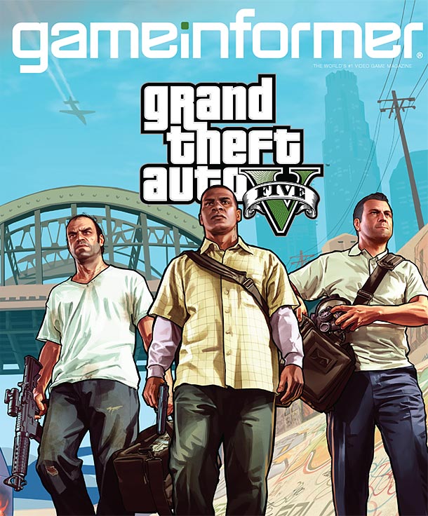 GTA V Gameinformer Cover - GTA V: GameInformer Cover zeigt 3 Charaktere