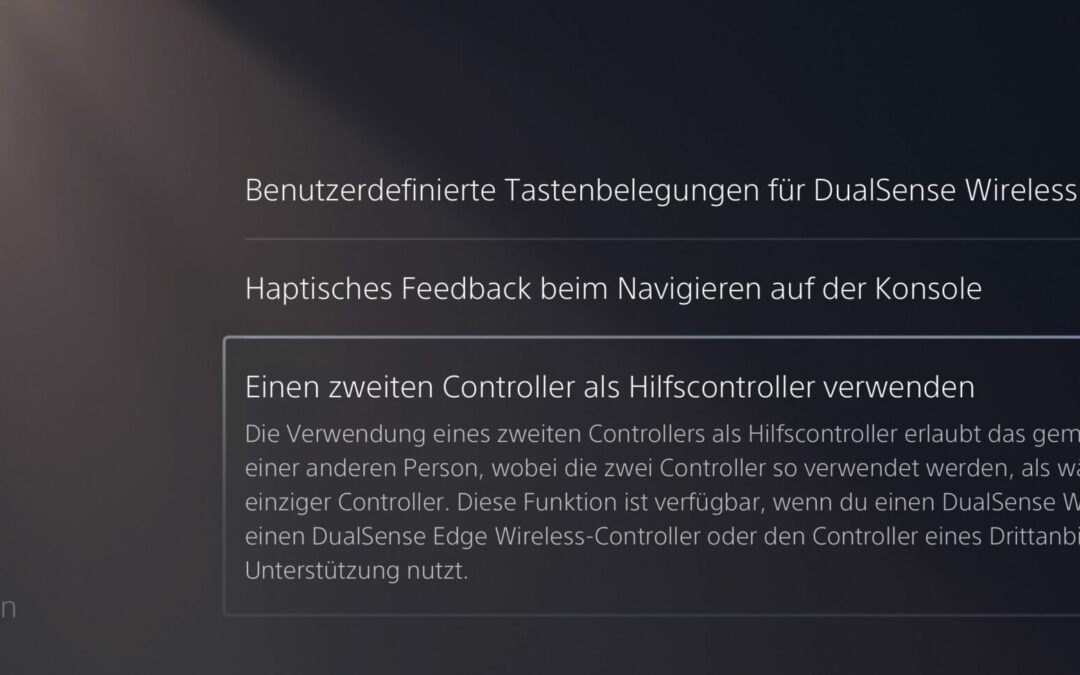 PlayStation 5: Spielen mit einem Hilfscontroller